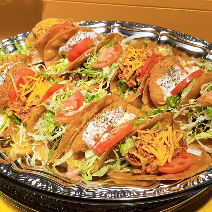 パーティープレートのタコス