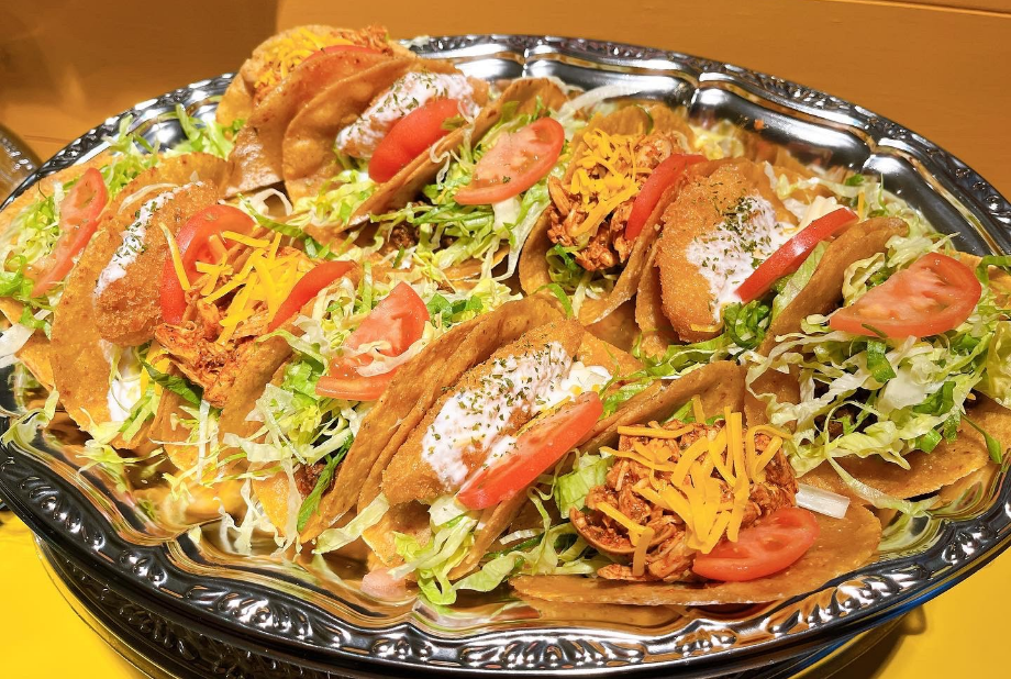 パーティープレートのタコス